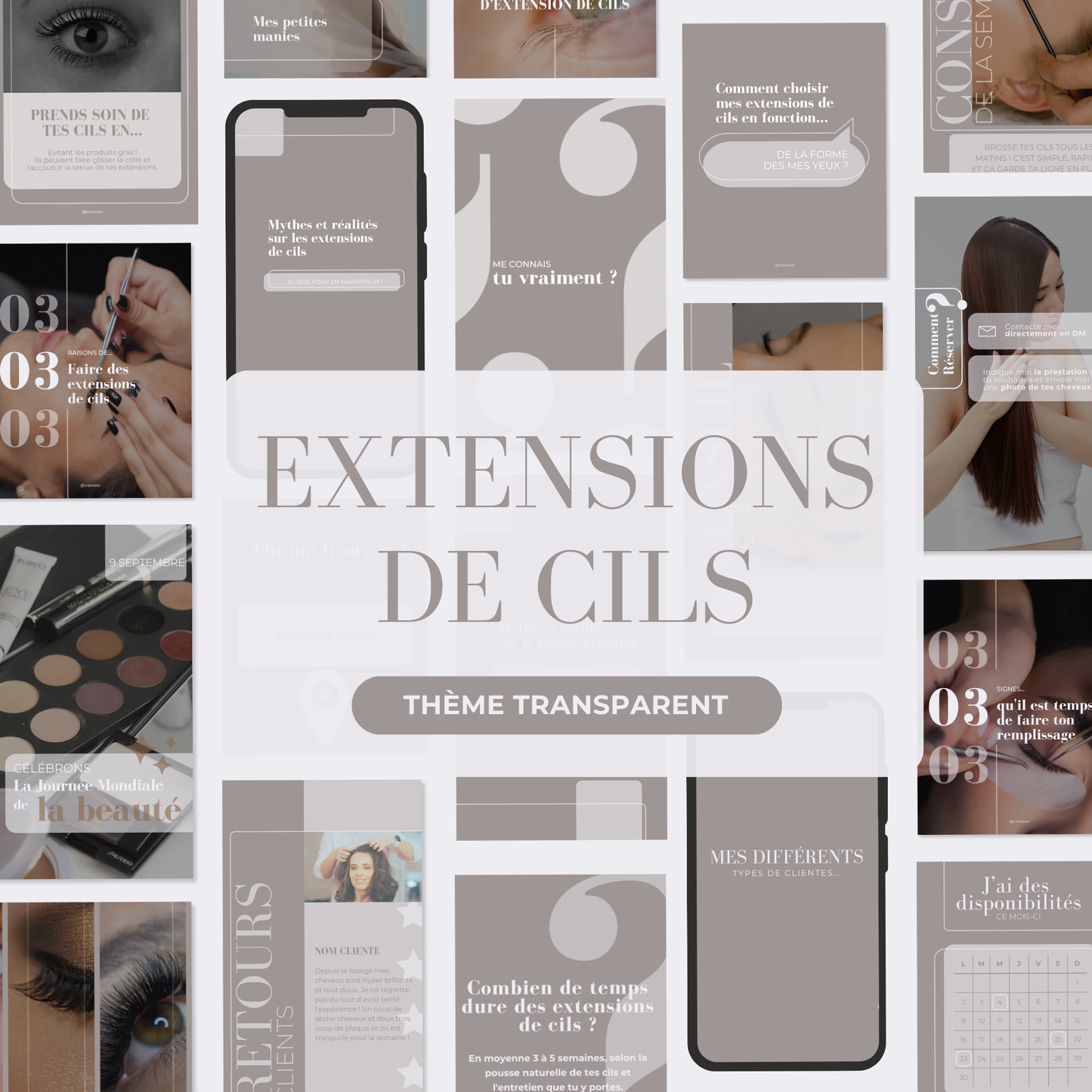 Extensions de cils - Transparent