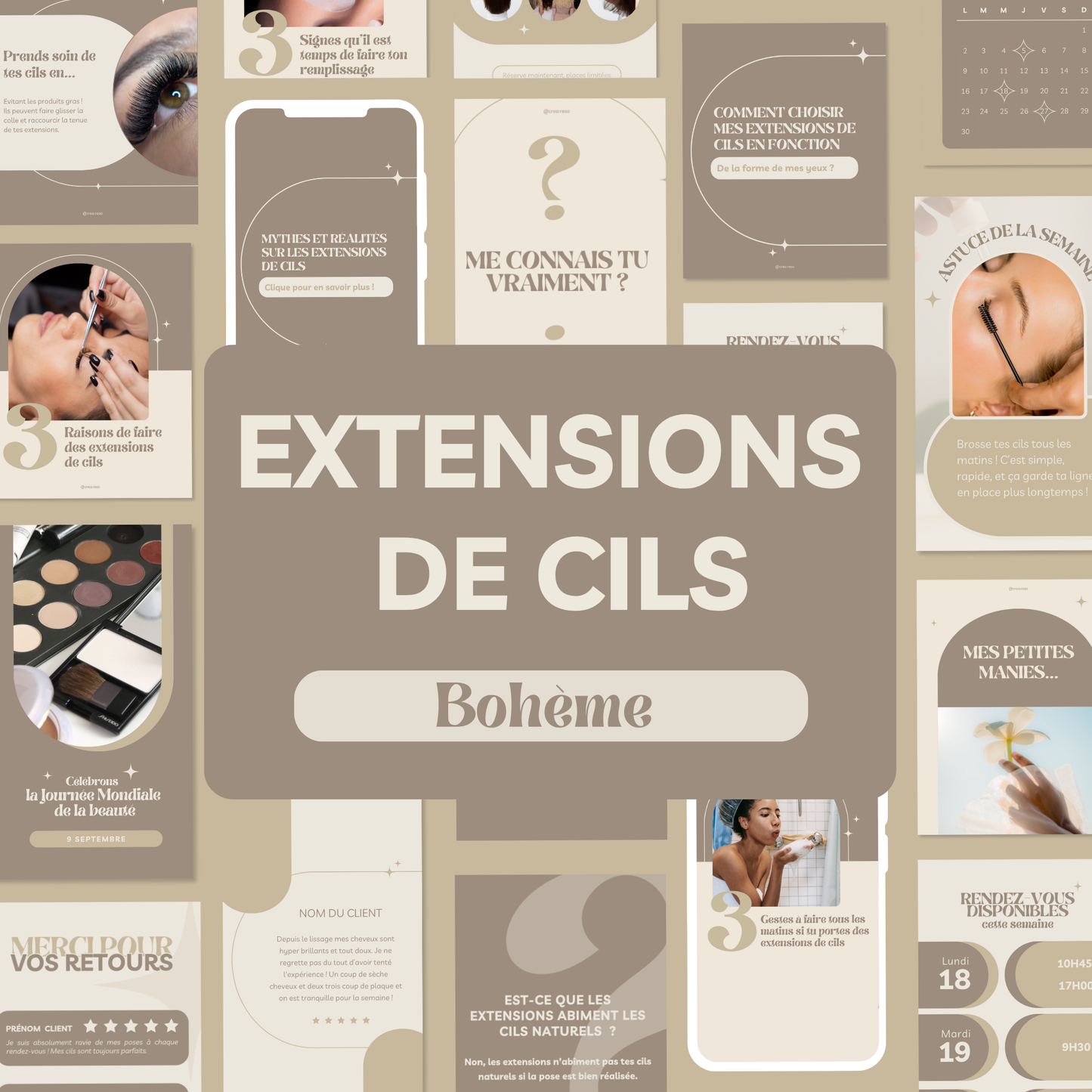 Extensions de cils - Bohème