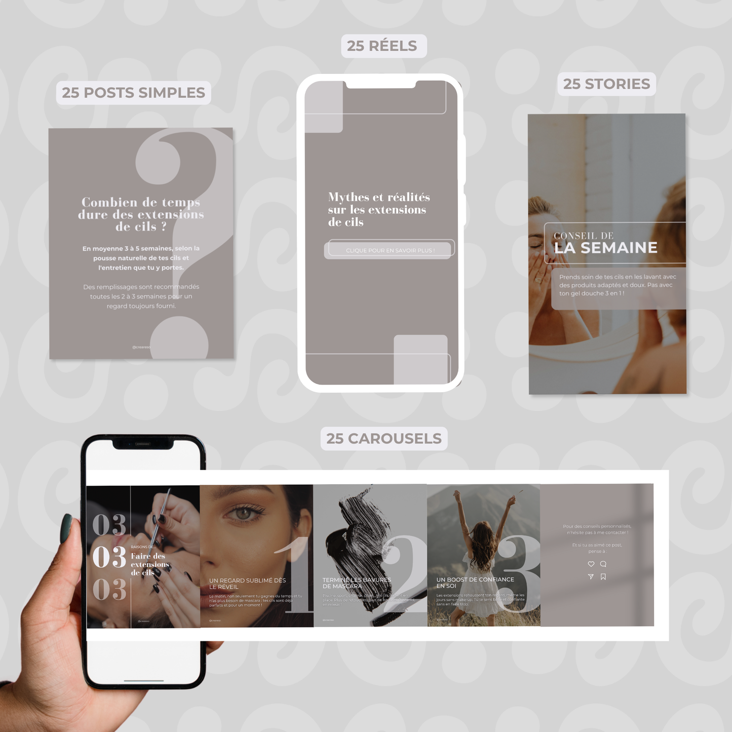 Extensions de cils - Transparent