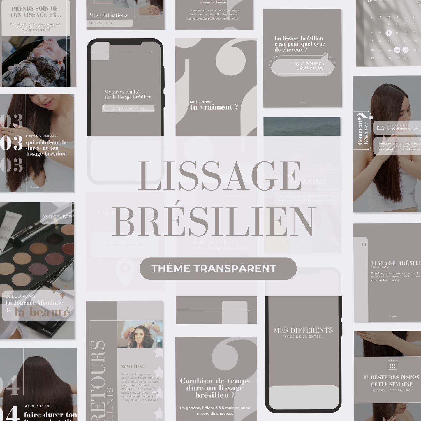 Lissage brésilien - Transparent