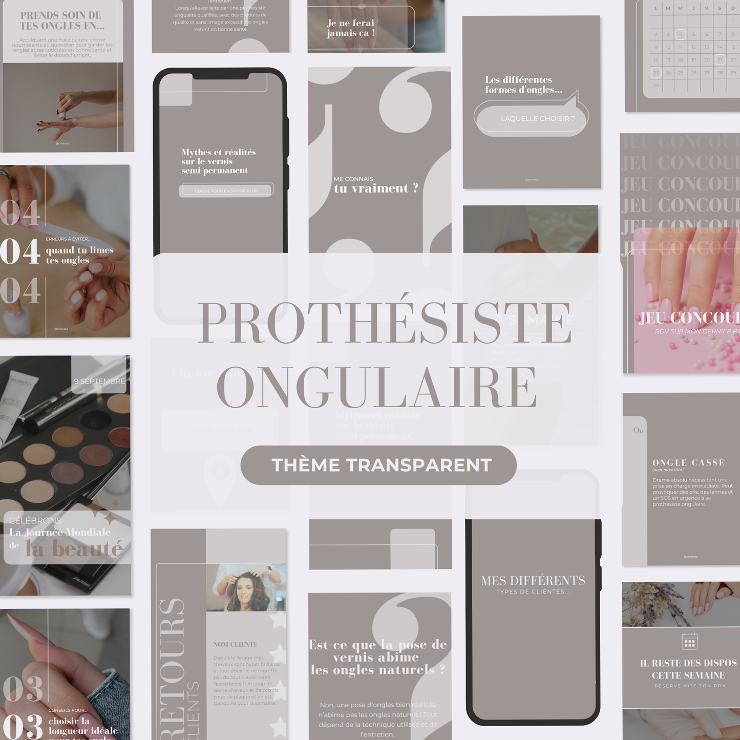 Prothésiste ongulaire - Transparent