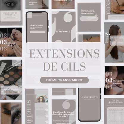 Extensions de cils - Transparent