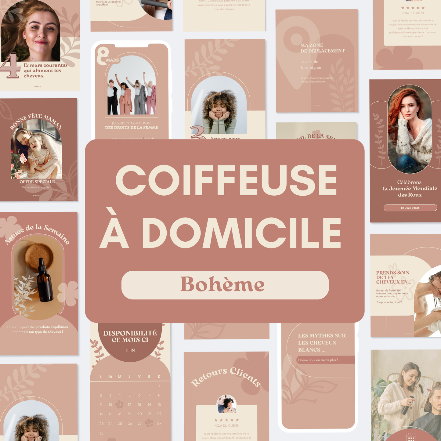 Coiffeuse à domicile - Boheme