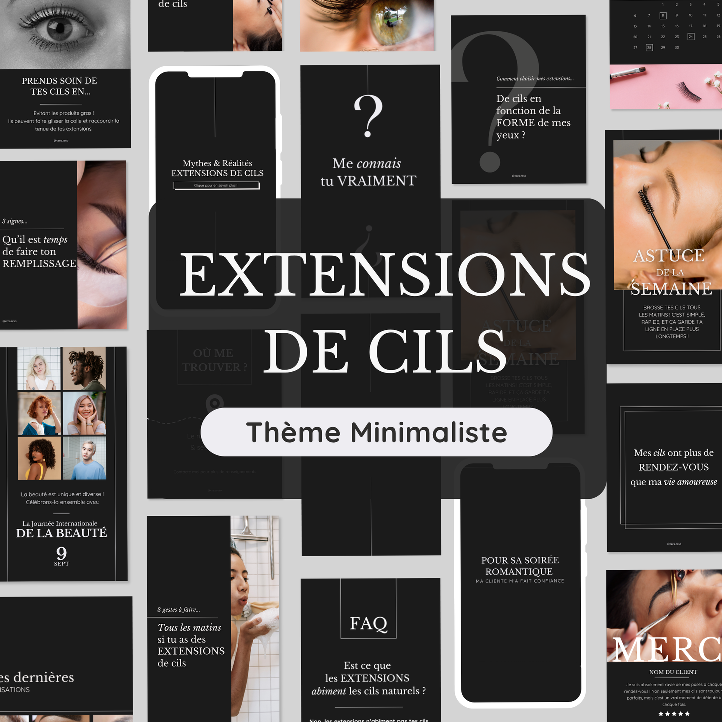 Extensions de cils - Minimaliste