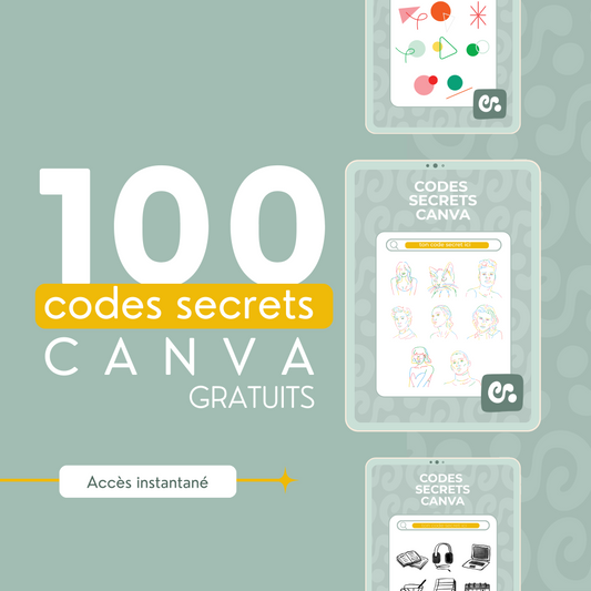 +100 codes secrets Canva