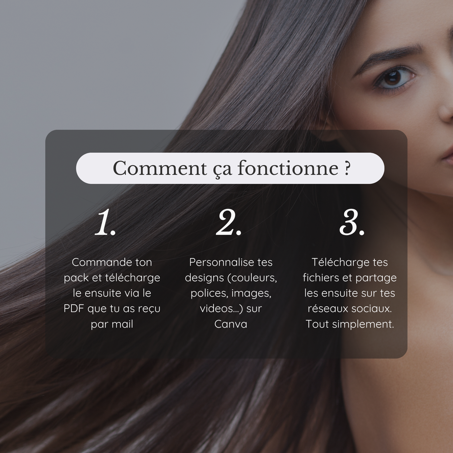 Coiffeuse à domicile - Minimaliste